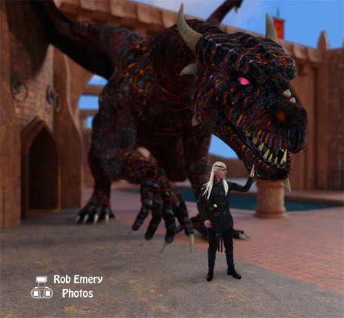 Aemond meets up with Vhagar